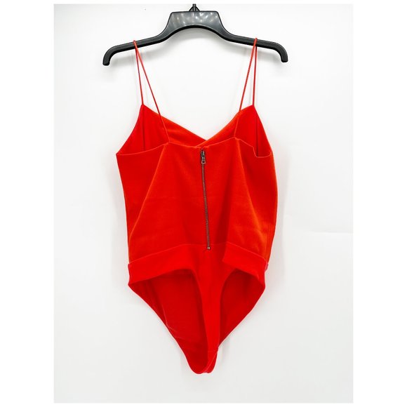Alice + Olivia Red Satin Bodysuit - Picture 3 of 9